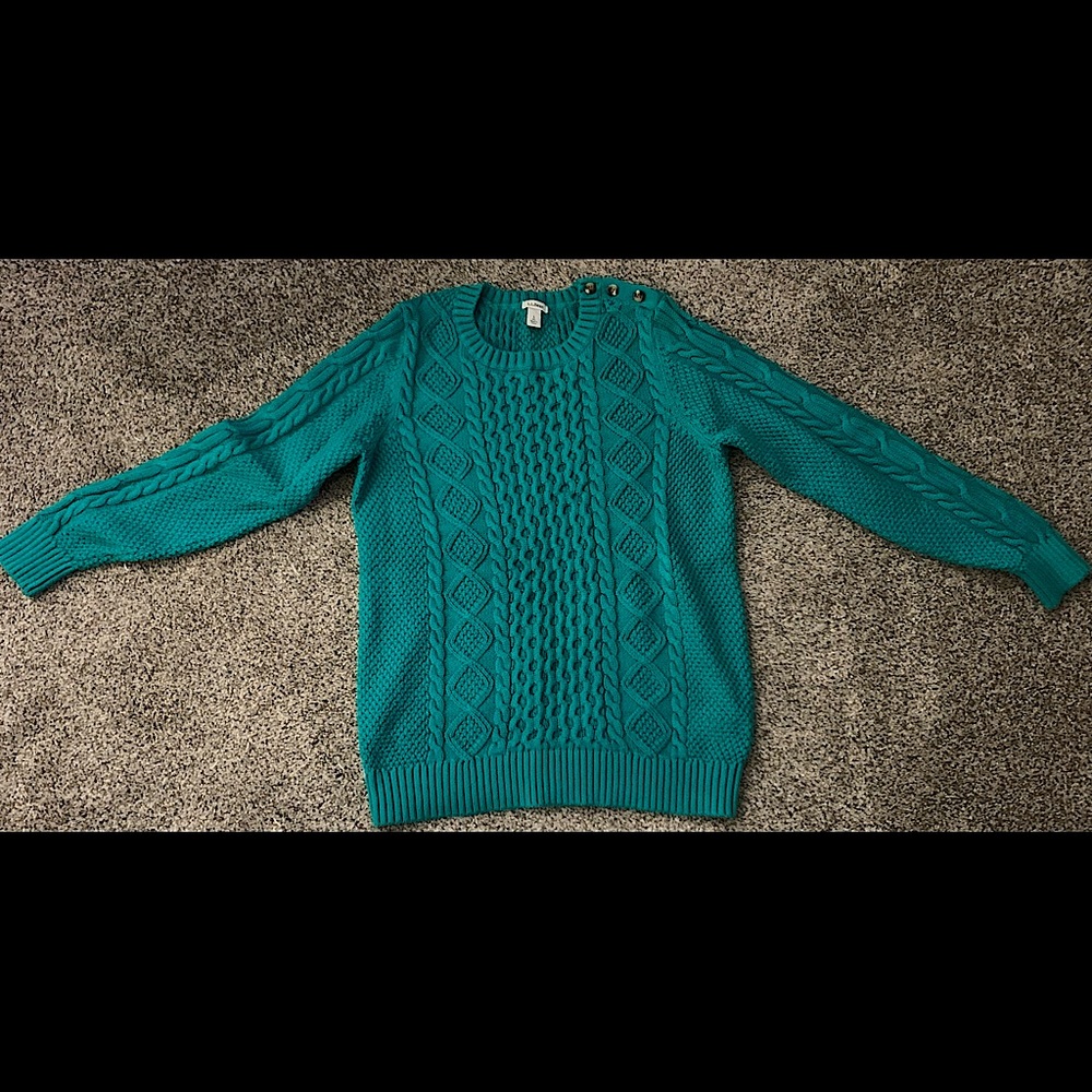 L.L. Bean Sweater size Large Teal